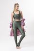 Legging Estampa Green Lotus modelo High Waist Bee Gracie moda fitness feminina