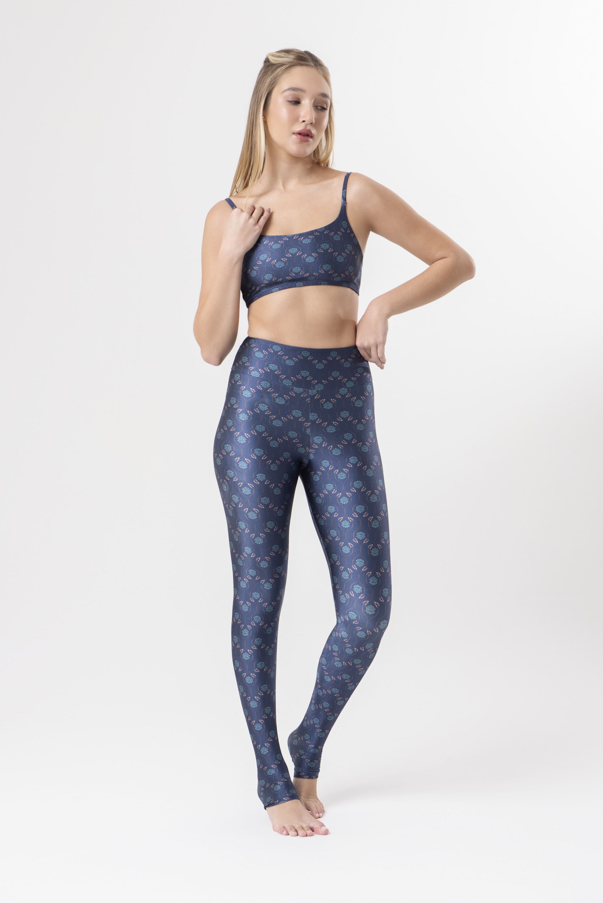 Legging Estampa Blue Lotus modelo Skin