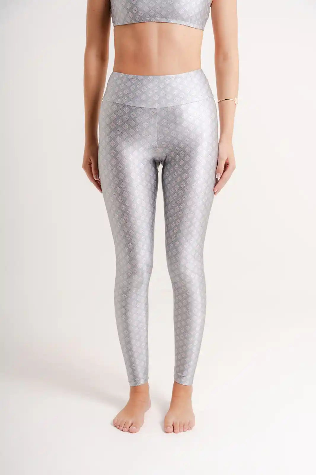 Legging Estampa Azure modelo High Waist by BEE GRACIE - CALÇAS