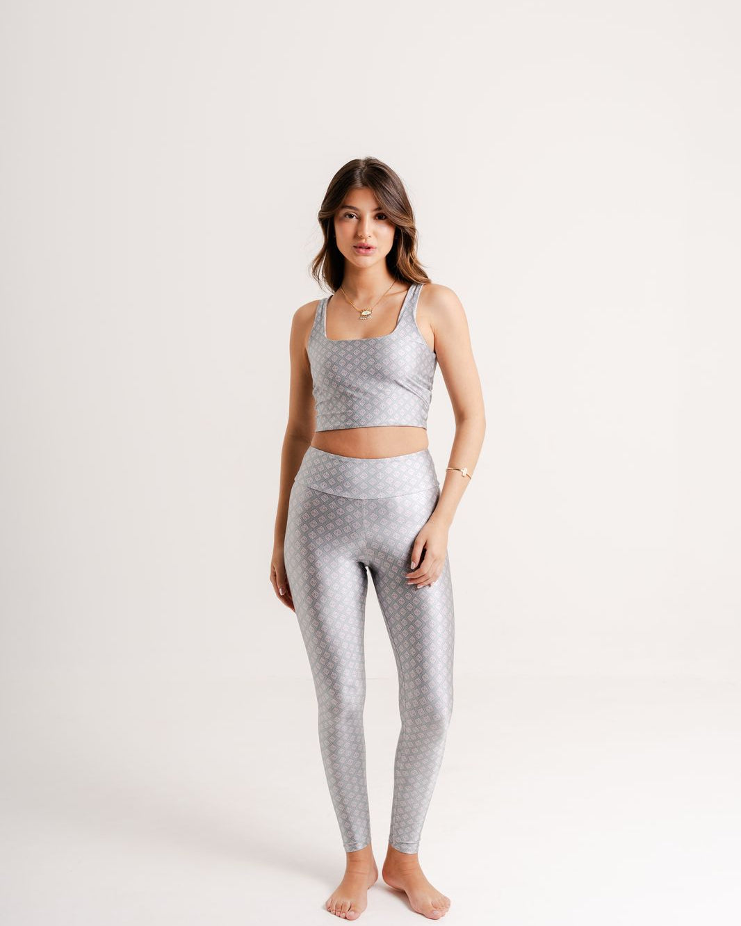 Legging Estampa Azure modelo High Waist by BEE GRACIE - CALÇAS Bee Gracie moda fitness feminina