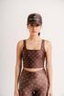 Top Cropped Estampa Oásis by BEE GRACIE - TOPS Bee Gracie moda fitness feminina