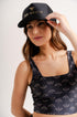 Top Cropped Estampa Dahlia by BEE GRACIE - TOPS Bee Gracie moda fitness feminina